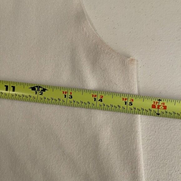 MM. LaFleur Tank Top Women's Medium White Knit Peggy Sleeveless Minimal - Picture 13 of 16